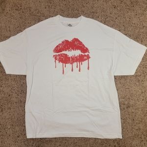 Red Drippy Lips Tee